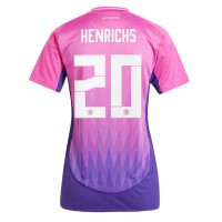 Fotbalové Dres Německo Benjamin Henrichs #20 Dámské Venkovní ME 2024 Krátký Rukáv